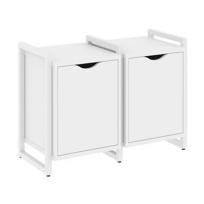 Loft VR.L-TN-2.O (Белый бриллиант/Белый) Тумба на регулируемых опорах наборная