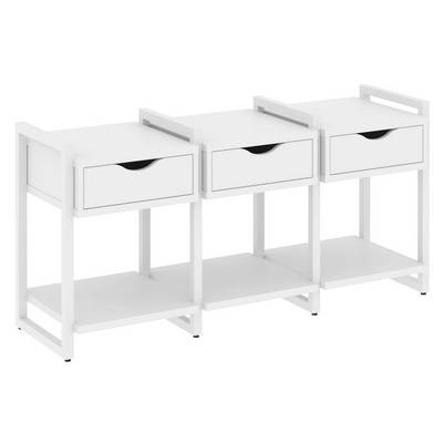 Loft VR.L-TN-4.O (Белый бриллиант/Белый) Тумба на регулируемых опорах наборная