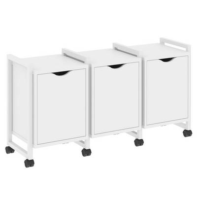 Loft VR.L-TN-5.K (Белый бриллиант/Белый) Тумба на колесных опорах наборная