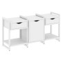 Loft VR.L-TN-6.O (Белый бриллиант/Белый) Тумба на регулируемых опорах наборная