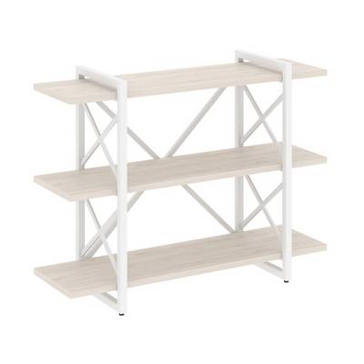 Loft VR.L-MST.O-3.8V (Денвер светлый/Белый) Стеллаж на регулируемых опорах - 3 полки