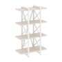 Loft VR.L-MST.O-4.4V (Денвер светлый/Белый) Стеллаж на регулируемых опорах - 4 полки