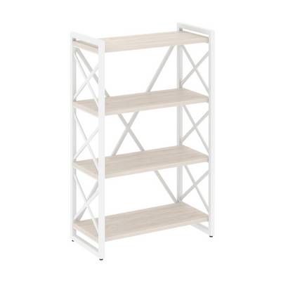 Loft VR.L-MST.O-4.8 (Денвер светлый/Белый) Стеллаж на регулируемых опорах - 4 полки