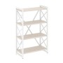 Loft VR.L-MST.O-4.8 (Денвер светлый/Белый) Стеллаж на регулируемых опорах - 4 полки