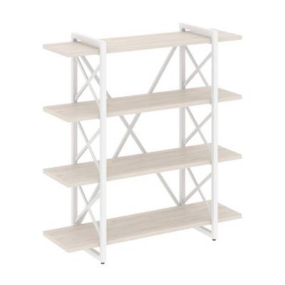 Loft VR.L-MST.O-4.8V (Денвер светлый/Белый) Стеллаж на регулируемых опорах - 4 полки