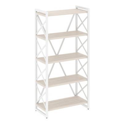 Loft VR.L-MST.O-5.8 (Денвер светлый/Белый) Стеллаж на регулируемых опорах - 5полок