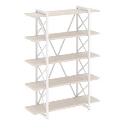 Loft VR.L-MST.O-5.8V (Денвер светлый/Белый) Стеллаж на регулируемых опорах - 5 полок