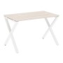 Loft VR.L-SRX-2.7 (Денвер светлый/Белый) Стол рабочий, на X-образных опорах