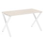 Loft VR.L-SRX-3.7 (Денвер светлый/Белый) Стол рабочий, на X-образных опорах