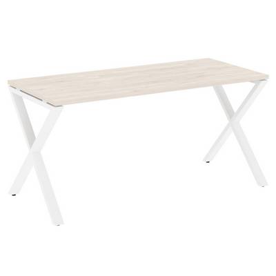 Loft VR.L-SRX-4.7 (Денвер светлый/Белый) Стол рабочий, на X-образных опорах