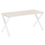 Loft VR.L-SRX-4.7 (Денвер светлый/Белый) Стол рабочий, на X-образных опорах
