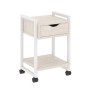 Loft VR.L-T1.K (Денвер светлый/Белый) Тумба на колесных опорах с ящиком и полкой
