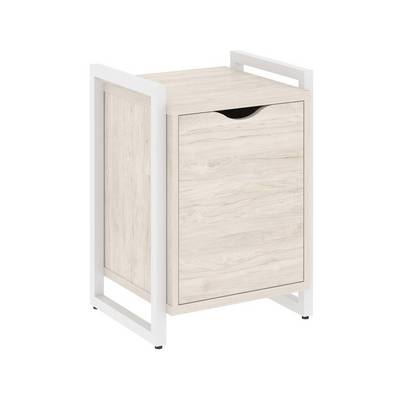 Loft VR.L-T2.O (Денвер светлый/Белый) Тумба на регулируемых опорах с распашным фасадом
