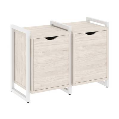 Loft VR.L-TN-2.O (Денвер светлый/Белый) Тумба на регулируемых опорах наборная