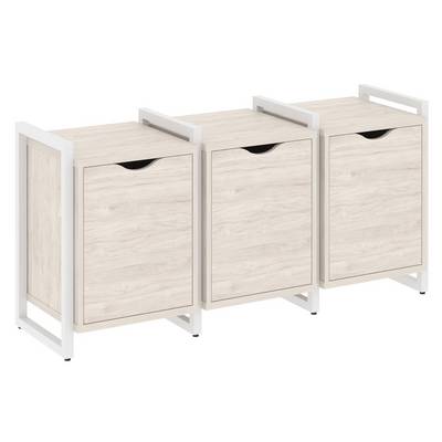 Loft VR.L-TN-5.O (Денвер светлый/Белый) Тумба на регулируемых опорах наборная