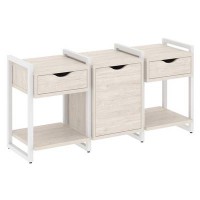 Loft VR.L-TN-6.O (Денвер светлый/Белый) Тумба на регулируемых опорах наборная