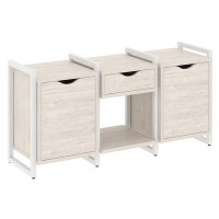 Loft VR.L-TN-7.O (Денвер светлый/Белый) Тумба на регулируемых опорах наборная