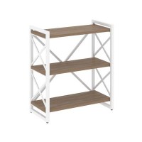 Loft VR.L-MST.O-3.8 (Дуб аризона/Белый) Стеллаж на регулируемых опорах - 3 полки