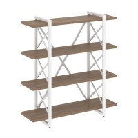 Loft VR.L-MST.O-4.8V (Дуб аризона/Белый) Стеллаж на регулируемых опорах - 4 полки