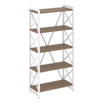 Loft VR.L-MST.O-5.8 (Дуб аризона/Белый) Стеллаж на регулируемых опорах - 5полок