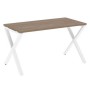 Loft VR.L-SRX-3.7 (Дуб аризона/Белый) Стол рабочий, на X-образных опорах