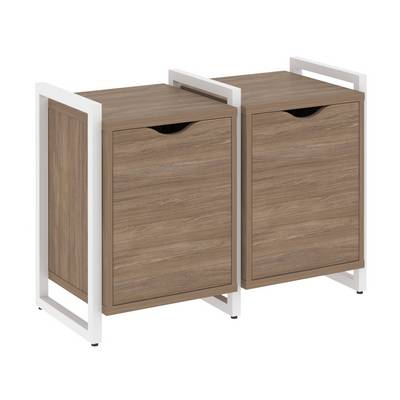 Loft VR.L-TN-2.O (Дуб аризона/Белый) Тумба на регулируемых опорах наборная