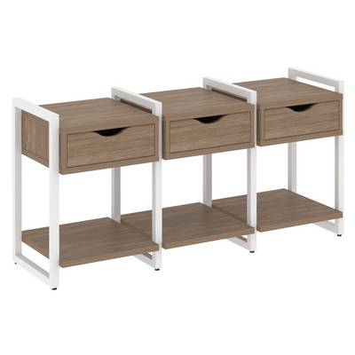 Loft VR.L-TN-4.O (Дуб аризона/Белый) Тумба на регулируемых опорах наборная