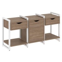 Loft VR.L-TN-6.O (Дуб аризона/Белый) Тумба на регулируемых опорах наборная