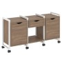 Loft VR.L-TN-7.K (Дуб аризона/Белый) Тумба на колесных опорах наборная