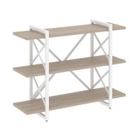 Loft VR.L-MST.O-3.8V (Дуб аттик/Белый) Стеллаж на регулируемых опорах - 3 полки