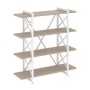 Loft VR.L-MST.O-4.8V (Дуб аттик/Белый) Стеллаж на регулируемых опорах - 4 полки