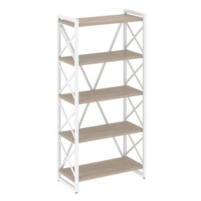 Loft VR.L-MST.O-5.8 (Дуб аттик/Белый) Стеллаж на регулируемых опорах - 5полок