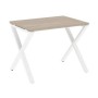 Loft VR.L-SRX-1.7 (Дуб аттик/Белый) Стол рабочий, на X-образных опорах