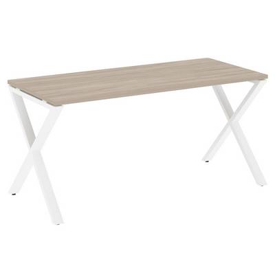 Loft VR.L-SRX-4.7 (Дуб аттик/Белый) Стол рабочий, на X-образных опорах