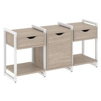 Loft VR.L-TN-6.O (Дуб аттик/Белый) Тумба на регулируемых опорах наборная