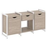 Loft VR.L-TN-7.O (Дуб аттик/Белый) Тумба на регулируемых опорах наборная