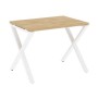 Loft VR.L-SRX-1.7 (Тиквуд светлый/Белый) Стол рабочий, на X-образных опорах