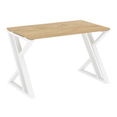 Loft VR.L-SRZ-2.7 (Тиквуд светлый/Белый) Стол рабочий, на Z-образных опорах