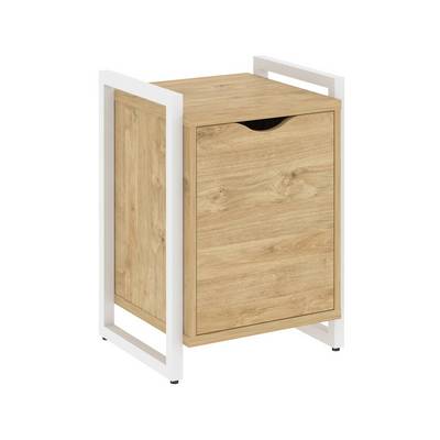 Loft VR.L-T2.O (Тиквуд светлый/Белый) Тумба на регулируемых опорах с распашным фасадом