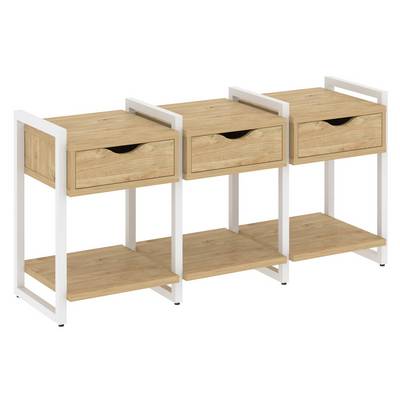 Loft VR.L-TN-4.O (Тиквуд светлый/Белый) Тумба на регулируемых опорах наборная