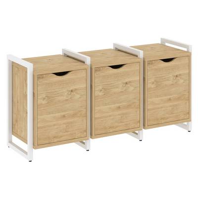 Loft VR.L-TN-5.O (Тиквуд светлый/Белый) Тумба на регулируемых опорах наборная