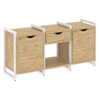 Loft VR.L-TN-7.O (Тиквуд светлый/Белый) Тумба на регулируемых опорах наборная