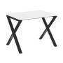Loft VR.L-SRX-1.7 (Белый бриллиант/Черный) Стол рабочий, на X-образных опорах