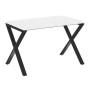 Loft VR.L-SRX-2.7 (Белый бриллиант/Черный) Стол рабочий, на X-образных опорах