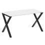 Loft VR.L-SRX-3.7 (Белый бриллиант/Черный) Стол рабочий, на X-образных опорах