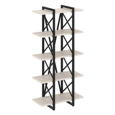 Loft VR.L-MST.O-5.4V (Денвер светлый/Черный) Стеллаж на регулируемых опорах - 5полок