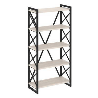 Loft VR.L-MST.O-5.8 (Денвер светлый/Черный) Стеллаж на регулируемых опорах - 5полок