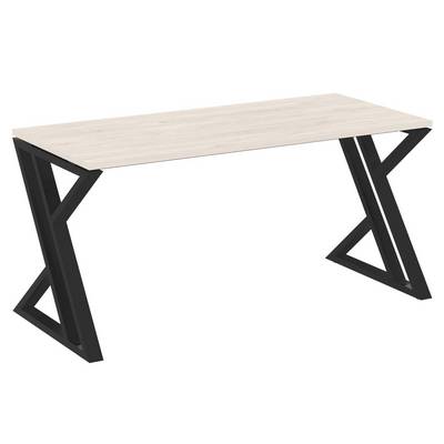 Loft VR.L-SRZ-4.7 (Денвер светлый/Черный) Стол рабочий, на Z-образных опорах