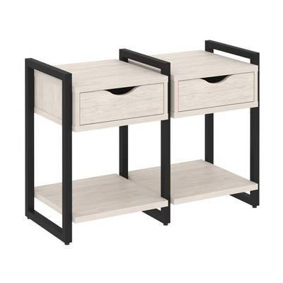 Loft VR.L-TN-1.O (Денвер светлый/Черный) Тумба на регулируемых опорах наборная