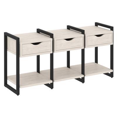 Loft VR.L-TN-4.O (Денвер светлый/Черный) Тумба на регулируемых опорах наборная